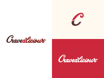 Cravealicious Logo crave food handlettering lettering sweets type typography
