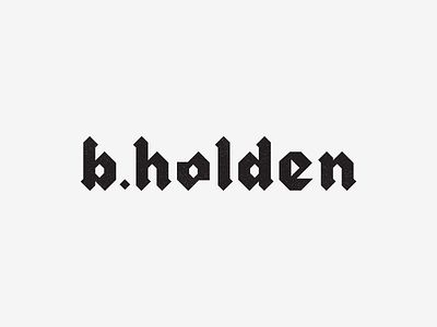 b. holden Black Letter