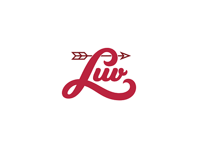 Luv Lettering arrow cupid hand lettering lettering luv