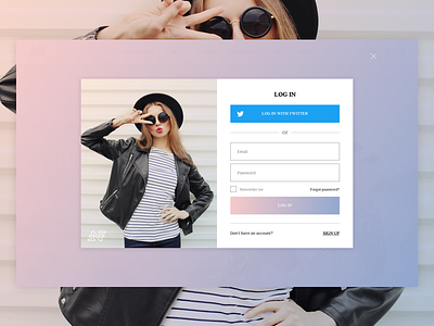 NFF Login fashion nff ui ux web layout