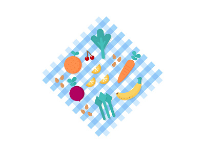 Fruits, veggies and almonds almonds fruits icons illustrations veggies