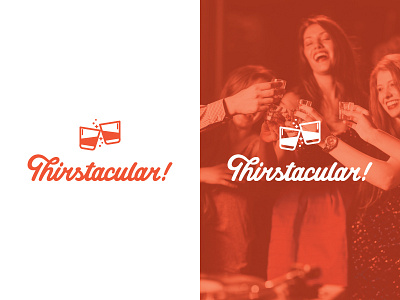 Thirstacular! drink drinking icon lettering shot glass shots
