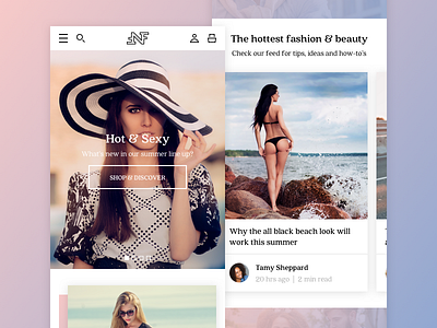 NFF Home Mobile fashion home mobile responsive ui ux