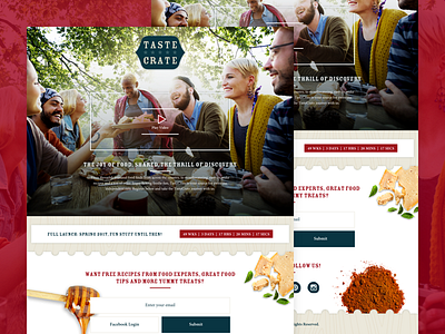 Taste Crate Launch Concept concept ui ux web design