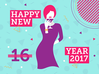 Happy New Year 2017! 2017 classy woman new year