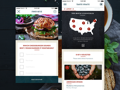 Food Quiz & Latest concept food food test ui ux