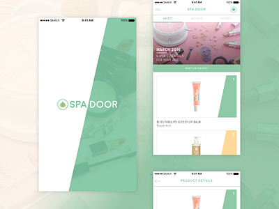 Spadoor Concept app concept ios service spa