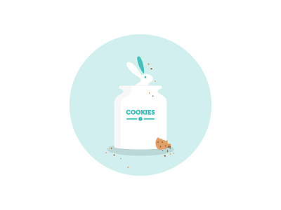 Cookie Monster Bunny bunny cookie jar cookies illustration monster rabbit