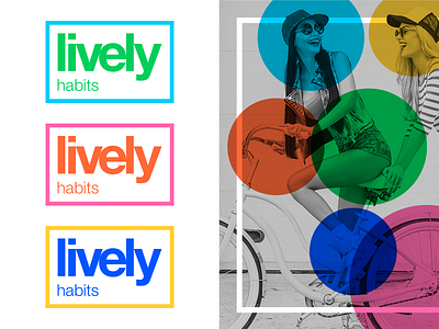 Lively Habits Concept 2 brand identity branding logo mood board