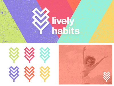 Lively Habits Concept 4 brand identity branding growth logo mood board tree