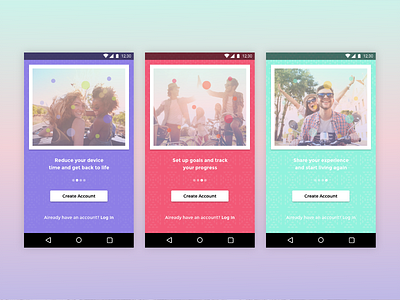 Lively Habits On Boarding android brand identity branding growth logo material design tree ui ux