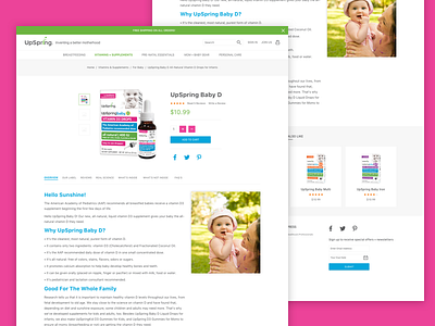 Baby Details Concept baby concept details page ecommerce product design ui ux