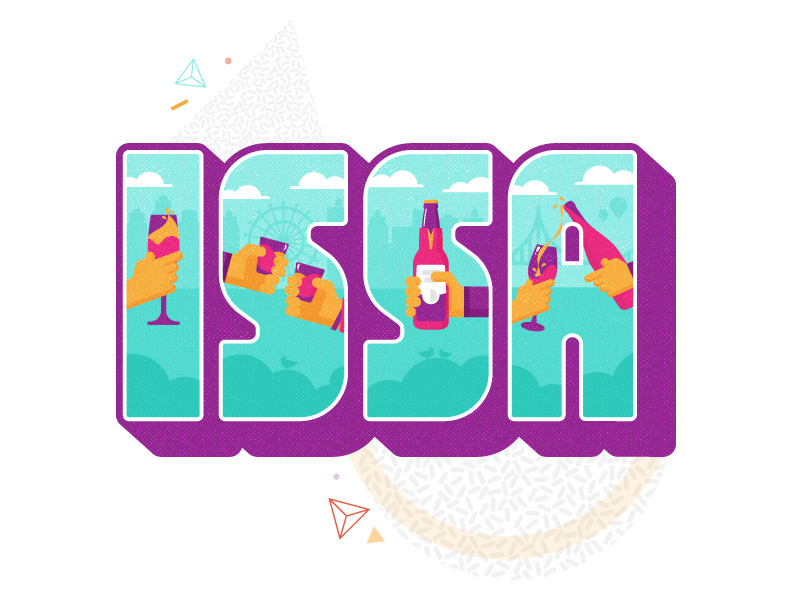 ISSA Monday! illustration lettering issa swizl stickerpack beer alcohol swizllife