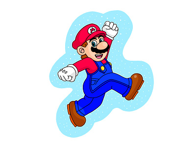 Mario iPad Pro Adobe Draw adobe draw drawing illustration ipad pro mario sketch vector