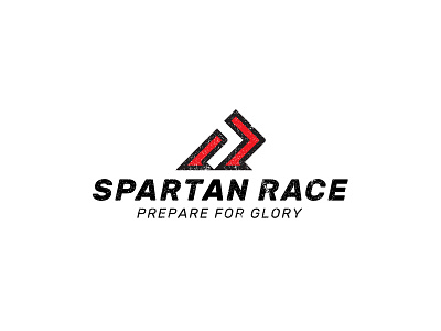 Spartan Race Logo Concept black bold branding concept logo logo design red spartan typography