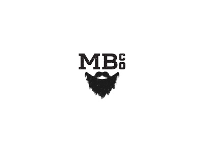 My Beard Company Part 1/4 beard black gritty industrial logo logo design modern slab serif texture typeopgraphy white