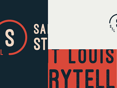 Saint Louis Storytell Color Exploration branding color local business logo organization design ostrich sans storytelling