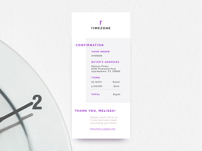 Daily UI #017 (Email Receipt)