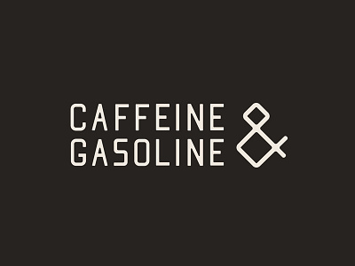 Caffeine & Gasoline poster thing typography