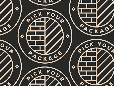 Pick Yo' Package badge icon illustration