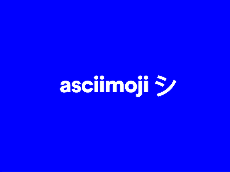 シ シ シ animation ascii blue circular emoji framer