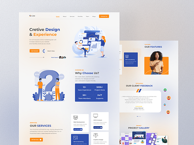 Digital Agency Landing Page Design