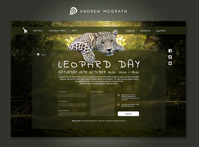 Leopard Day DailyUI: 001 dailyui dailyui 001 dailyuichallenge