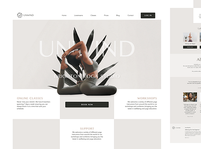 Unwind Yoga website website design websites yoga