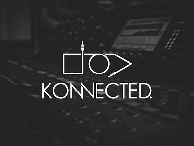 Konnected logo design branding design graphic design logo music shapes vector