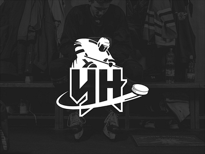 YH hockey logo design design graphic design icehockey logo sport vector