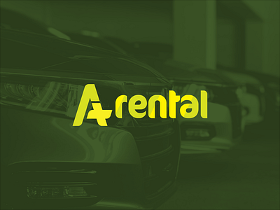 A+ rental logo design a car carrental graphic design logo vector