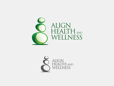 Align Health and Wellness logo graphic design health illustrator logovector wellness