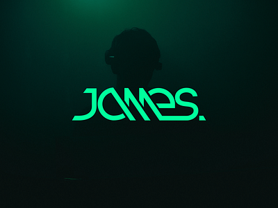 James logo design dj graphic design james logo music vector