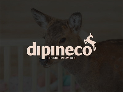 dipineco logo design branding deer design fashion graphic design kids logo vector