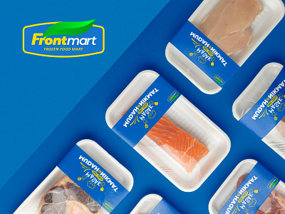 Frontmart | Frozen Food Mart - Logo Design branding food logo graphic design logo mart logo shop logo supermart logo yellow logo