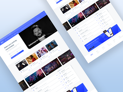 Event Landing Page app biletix design ticket ui ux web web design web page website website design