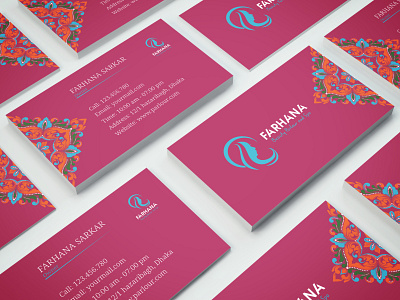 Beauty Parlor Business Card beauty parlor brand design branding business card business card design businesscard corporate design design freelancer graphic design print design