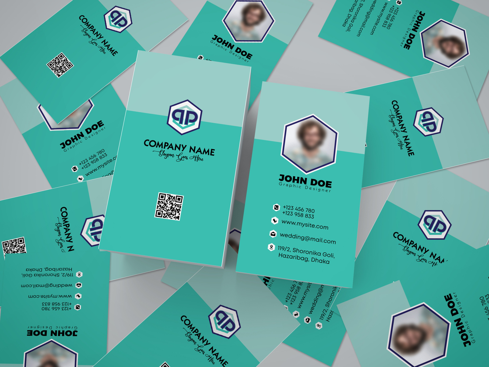 Portrait Business Card By Fahad Antar On Dribbble