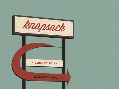 Knapsack European Tour 2015 design gigposter graphic illustration