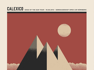 Calexico Poster design gigposter illustration