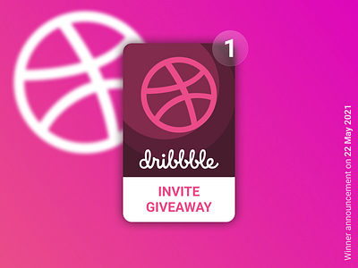 Dribbble invitation Giveaway