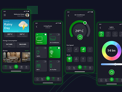 Smart home App UI concept