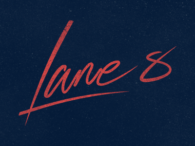 Lane 8 Logo handwriting lettering logo music script type typography wordmark