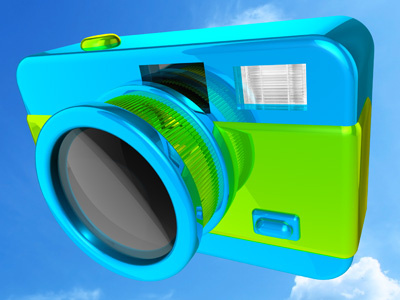 Fun & Shiny Lomo Camera Test (3D) 3d camera colorful colourful fun lomo lomography render shiny