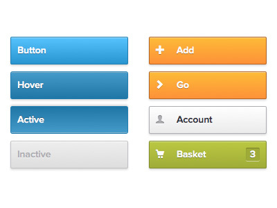 Design Pattern - Buttons buttons colourful ecommerce icons modern ui
