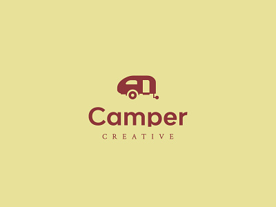 Camper Creative Co Secondary Logo brand designer brand identity branding camper camper creative graphic designer logo designer logos logotype visual designer