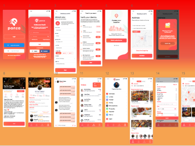 Panza Mobile App UI Design app design ui