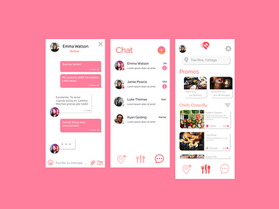 UI Updates to Panza App by Ruby Gleber on Dribbble