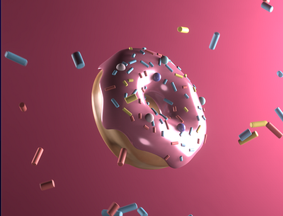 The Iconic Donut 3d blender