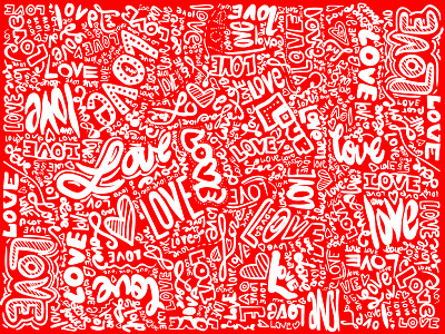 dribble love background lettering love red st valentines